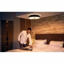 Philips Leuchten Philips Hue Ambiance White Fair Deckenleuchte LED Schwarz, 1-flammig, Fernbedienung -Bürolampen Verkäufe philips hue ambiance white fair deckenleuchte 8718696175149 2