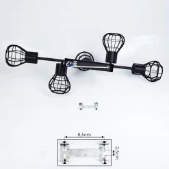 Hofstein Pila Deckenleuchte Schwarz, 5-flammig -Bürolampen Verkäufe pila deckenleuchte h3410349 4