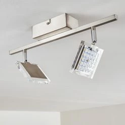 Hofstein Piney Deckenleuchte LED Nickel-Matt, 2-flammig -Bürolampen Verkäufe piney deckenleuchte h3157084 do2 13