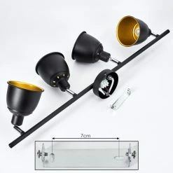 Hofstein Pistrino Deckenleuchte Chrom, Schwarz, 4-flammig 15 Hofstein Pistrino Deckenleuchte Chrom, Schwarz, 4-flammig -Bürolampen Verkäufe pistrino deckenleuchte h3017609 4