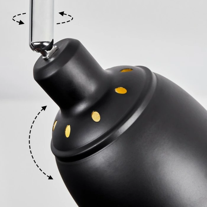 Hofstein Pistrino Deckenleuchte Chrom, Schwarz, 4-flammig 6 Hofstein Pistrino Deckenleuchte Chrom, Schwarz, 4-flammig – Bild 6