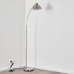 Hofstein Poitou Stehleuchte Nickel-Matt, 1-flammig -Bürolampen Verkäufe poitou stehleuchte h3157855 do1 17