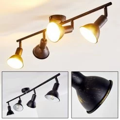 Hofstein Polmak Deckenleuchte Schwarz-Gold, 4-flammig -Bürolampen Verkäufe polmak deckenleuchte h3092378 do1 20
