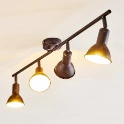 Hofstein Polmak Deckenleuchte Schwarz-Gold, 4-flammig -Bürolampen Verkäufe polmak deckenleuchte h3092378 do1 5