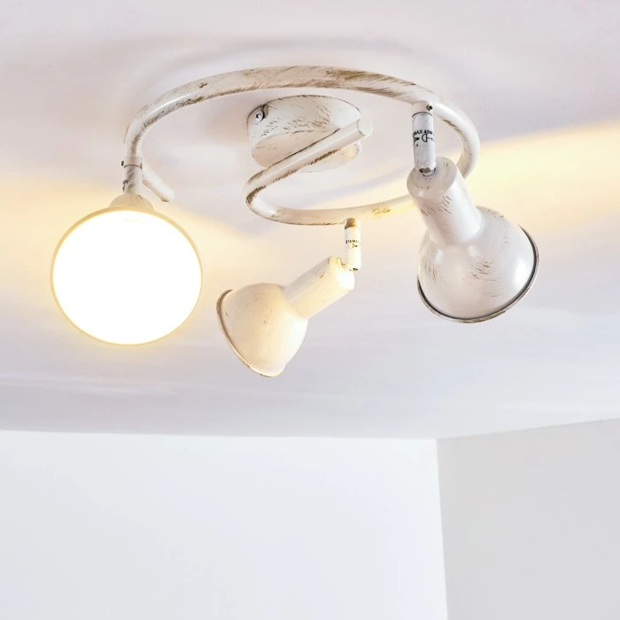 Hofstein Polmak Deckenleuchte Weiß, Gold, 3-flammig 13 Hofstein Polmak Deckenleuchte Weiß, Gold, 3-flammig – Bild 13