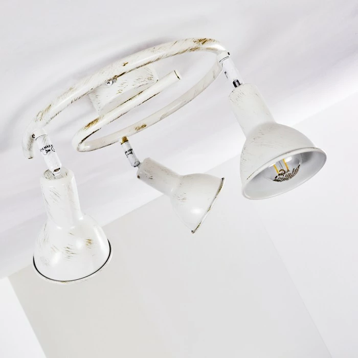 Hofstein Polmak Deckenleuchte Weiß, Gold, 3-flammig 17 Hofstein Polmak Deckenleuchte Weiß, Gold, 3-flammig – Bild 17