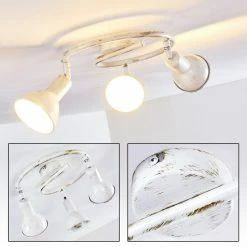 Hofstein Polmak Deckenleuchte Weiß, Gold, 3-flammig 37 Hofstein Polmak Deckenleuchte Weiß, Gold, 3-flammig -Bürolampen Verkäufe polmak deckenleuchte h3092576 do1 18