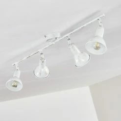 Hofstein Polmak Deckenleuchte Weiß, Gold, 4-flammig -Bürolampen Verkäufe polmak deckenleuchte h3092583 do1 10