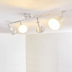 Hofstein Polmak Deckenleuchte Weiß, Gold, 4-flammig -Bürolampen Verkäufe polmak deckenleuchte h3092583 do1 11