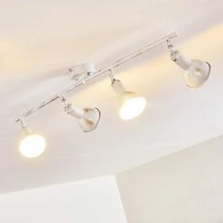 Hofstein Polmak Deckenleuchte Weiß, Gold, 4-flammig -Bürolampen Verkäufe polmak deckenleuchte h3092583 do1 14