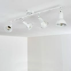 Hofstein Polmak Deckenleuchte Weiß, Gold, 4-flammig -Bürolampen Verkäufe polmak deckenleuchte h3092583 do1 17