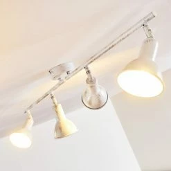 Hofstein Polmak Deckenleuchte Weiß, Gold, 4-flammig -Bürolampen Verkäufe polmak deckenleuchte h3092583 do1 2