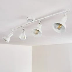 Hofstein Polmak Deckenleuchte Weiß, Gold, 4-flammig -Bürolampen Verkäufe polmak deckenleuchte h3092583 do1 3