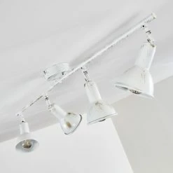 Hofstein Polmak Deckenleuchte Weiß, Gold, 4-flammig -Bürolampen Verkäufe polmak deckenleuchte h3092583 do1 5