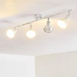 Hofstein Polmak Deckenleuchte Weiß, Gold, 4-flammig -Bürolampen Verkäufe polmak deckenleuchte h3092583 do1 6