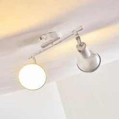 Hofstein Polmak Deckenspot Weiß, Gold, 2-flammig -Bürolampen Verkäufe polmak deckenspot h3092330 do1 9