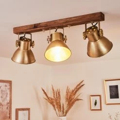 Hofstein Porcia Deckenleuchte Holz dunkel, 3-flammig -Bürolampen Verkäufe porcia deckenleuchte h3423097 10