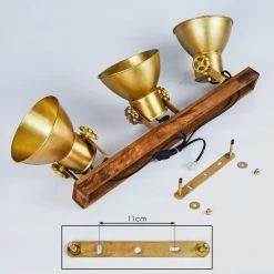 Hofstein Porcia Deckenleuchte Holz dunkel, 3-flammig -Bürolampen Verkäufe porcia deckenleuchte h3423097 4