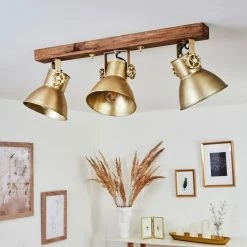 Hofstein Porcia Deckenleuchte Holz dunkel, 3-flammig -Bürolampen Verkäufe porcia deckenleuchte h3423097 9