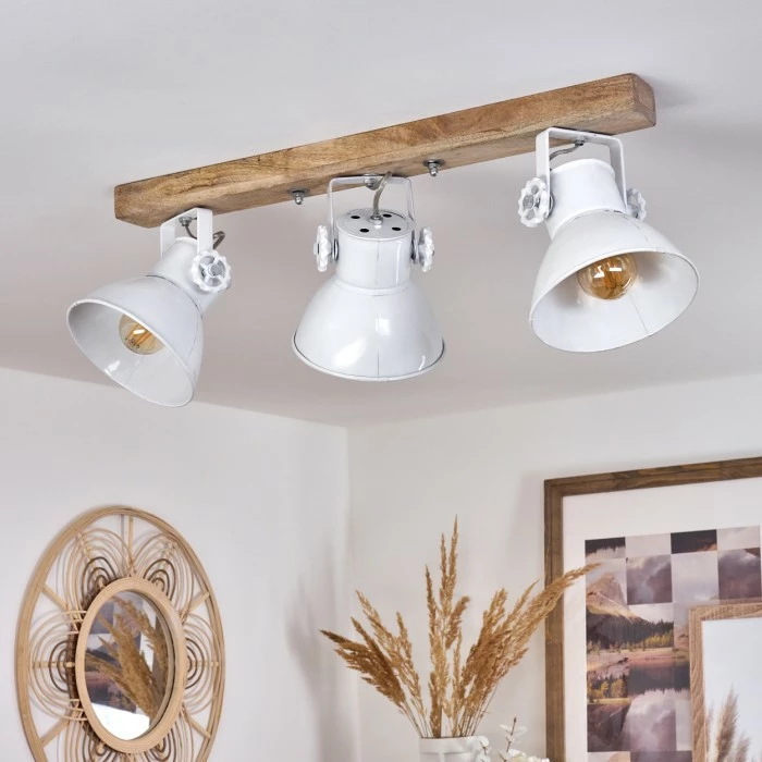 Hofstein Porcia Deckenleuchte Holz dunkel, 3-flammig 12 Hofstein Porcia Deckenleuchte Holz dunkel, 3-flammig – Bild 12