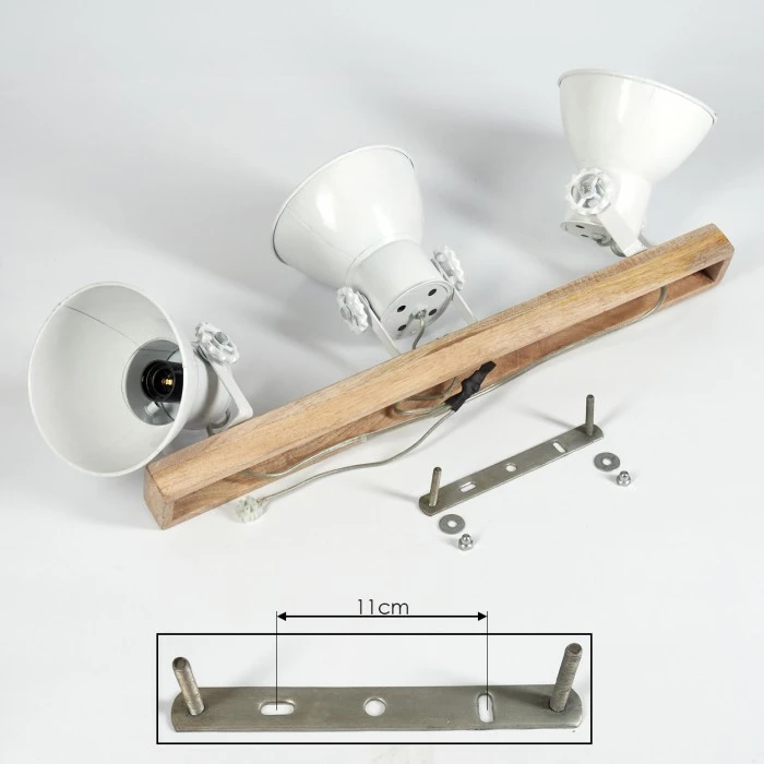 Hofstein Porcia Deckenleuchte Holz dunkel, 3-flammig 5 Hofstein Porcia Deckenleuchte Holz dunkel, 3-flammig – Bild 5