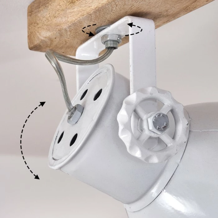 Hofstein Porcia Deckenleuchte Holz dunkel, 3-flammig 6 Hofstein Porcia Deckenleuchte Holz dunkel, 3-flammig – Bild 6