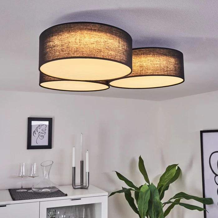 Hofstein Purus Deckenleuchte LED Schwarz, 1-flammig 11 Hofstein Purus Deckenleuchte LED Schwarz, 1-flammig – Bild 11