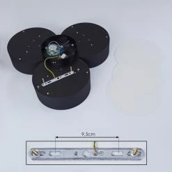 Hofstein Purus Deckenleuchte LED Schwarz, 1-flammig 15 Hofstein Purus Deckenleuchte LED Schwarz, 1-flammig -Bürolampen Verkäufe purus deckenleuchte h3437421 4