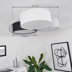 Hofstein Purus Deckenleuchte LED Schwarz, 1-flammig -Bürolampen Verkäufe purus deckenleuchte h3437445 3