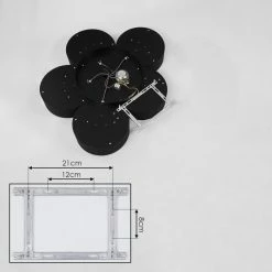 Hofstein Purus Deckenleuchte LED Schwarz, 1-flammig -Bürolampen Verkäufe purus deckenleuchte h3437490 4