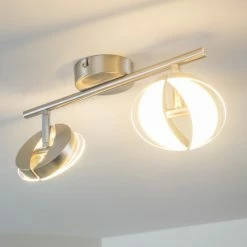 Hofstein Puslinch Deckenspot LED Nickel-Matt, 4-flammig -Bürolampen Verkäufe puslinch deckenspot h3009864 15