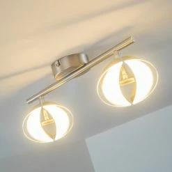 Hofstein Puslinch Deckenspot LED Nickel-Matt, 4-flammig -Bürolampen Verkäufe puslinch deckenspot h3009864 2