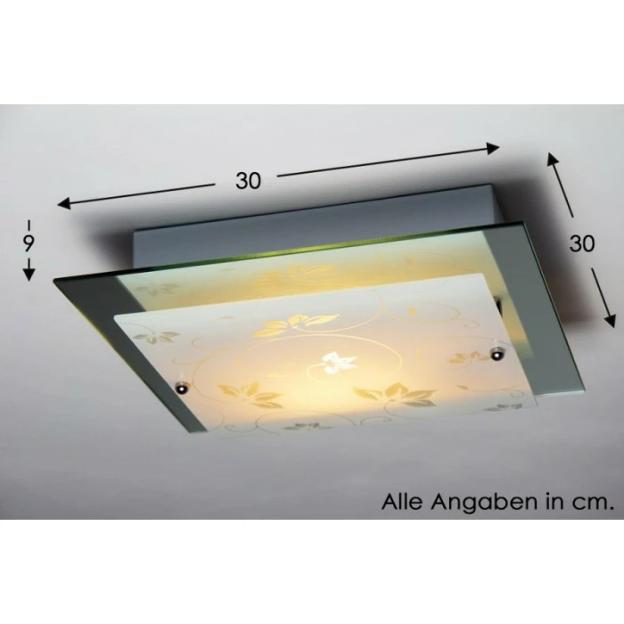 Hofstein Rabat Deckenleuchte Transparent, Klar, 2-flammig 2 Hofstein Rabat Deckenleuchte Transparent, Klar, 2-flammig – Bild 2