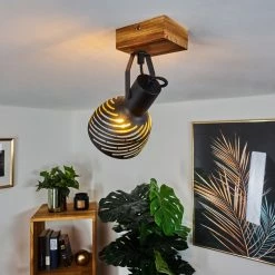 Hofstein Racolo Deckenleuchte Holz dunkel, 1-flammig -Bürolampen Verkäufe racolo deckenleuchte h3434956 6