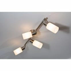 Reality MARS Deckenspot Edelstahl, Weiß, 4-flammig -Bürolampen Verkäufe reality mars deckenspot r80014007 2