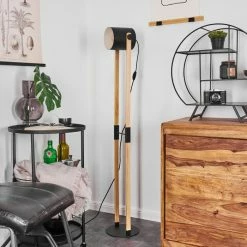 Hofstein Rebbenas Stehleuchte Schwarz, Braun, 1-flammig -Bürolampen Verkäufe rebbenas stehleuchte h3443880 11