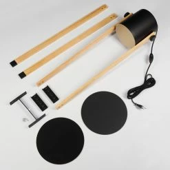 Hofstein Rebbenas Stehleuchte Schwarz, Braun, 1-flammig -Bürolampen Verkäufe rebbenas stehleuchte h3443880 4