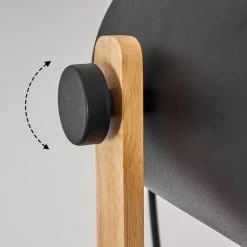 Hofstein Rebbenas Stehleuchte Schwarz, Braun, 1-flammig -Bürolampen Verkäufe rebbenas stehleuchte h3443880 5