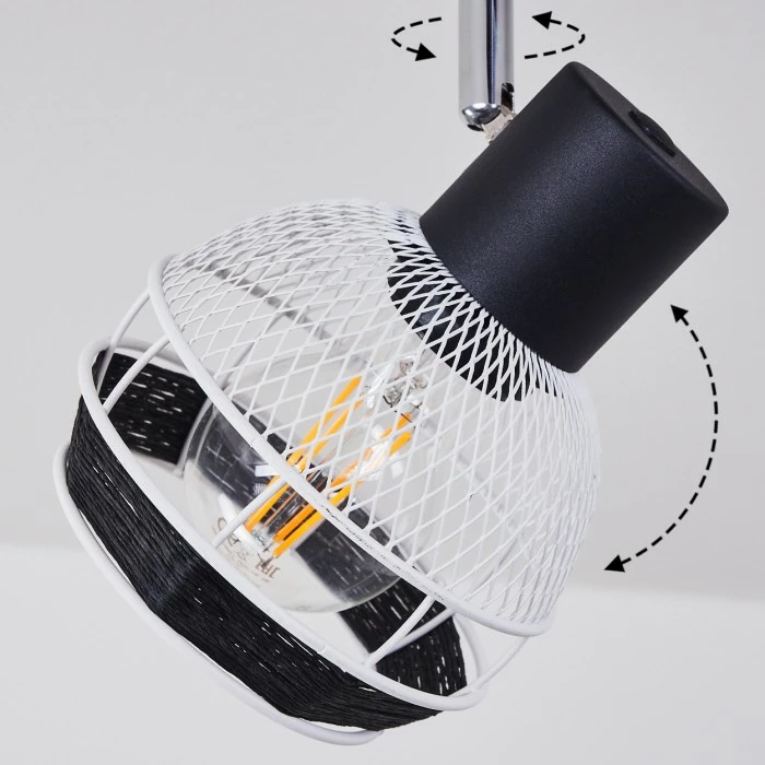 Hofstein Revsbotn Deckenleuchte Chrom, Schwarz, 3-flammig 6 Hofstein Revsbotn Deckenleuchte Chrom, Schwarz, 3-flammig – Bild 6