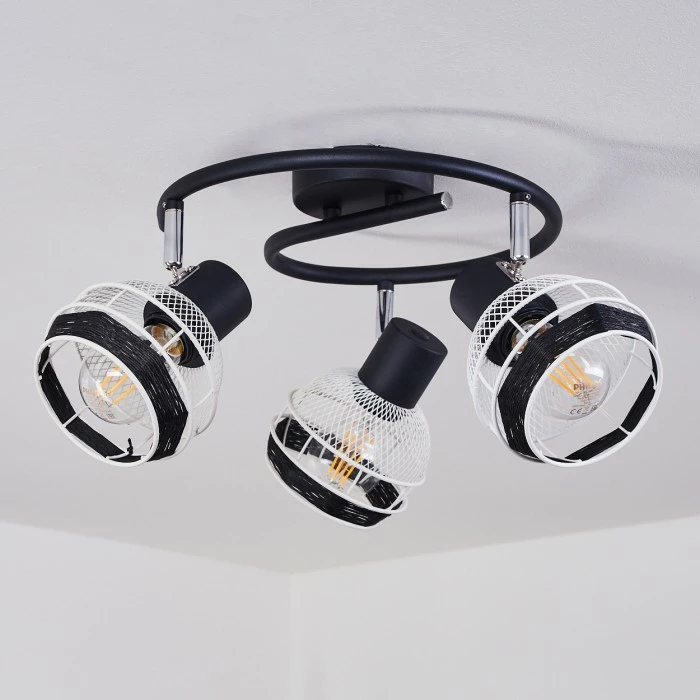 Hofstein Revsbotn Deckenleuchte Chrom, Schwarz, 3-flammig 8 Hofstein Revsbotn Deckenleuchte Chrom, Schwarz, 3-flammig – Bild 8