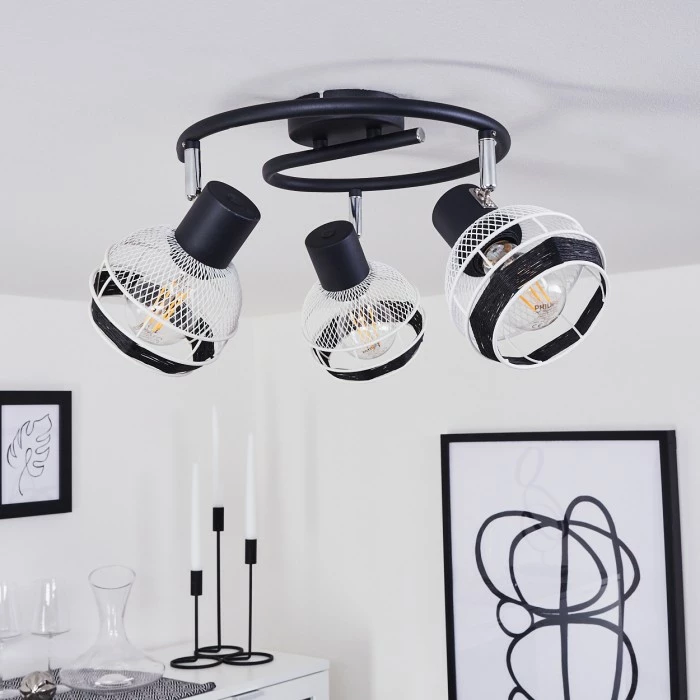 Hofstein Revsbotn Deckenleuchte Chrom, Schwarz, 3-flammig 10 Hofstein Revsbotn Deckenleuchte Chrom, Schwarz, 3-flammig – Bild 10