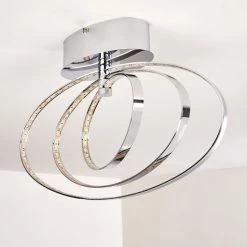 Hofstein Ringos Deckenleuchte LED Chrom, 1-flammig -Bürolampen Verkäufe ringos deckenleuchte h165691 do1 11