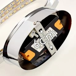 Hofstein Ringos Deckenleuchte LED Chrom, 1-flammig -Bürolampen Verkäufe ringos deckenleuchte h165691 do1 18