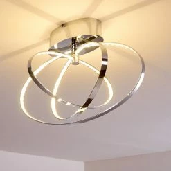 Hofstein Ringos Deckenleuchte LED Chrom, 1-flammig -Bürolampen Verkäufe ringos deckenleuchte h165691 do1 3