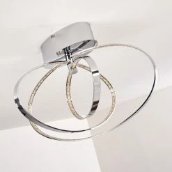 Hofstein Ringos Deckenleuchte LED Chrom, 1-flammig -Bürolampen Verkäufe ringos deckenleuchte h165691 do1 4