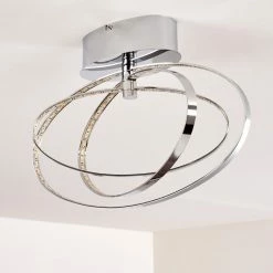 Hofstein Ringos Deckenleuchte LED Chrom, 1-flammig -Bürolampen Verkäufe ringos deckenleuchte h165691 do1 8