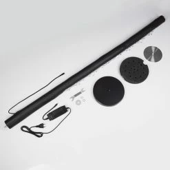 Hofstein Rodeche Stehleuchte LED Nickel-Matt, Schwarz, 1-flammig -Bürolampen Verkäufe rodeche stehleuchte h3439401 4