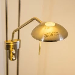 Hofstein Rom Deckenfluter LED Nickel-Matt, 2-flammig -Bürolampen Verkäufe rom deckenfluter 8500 14