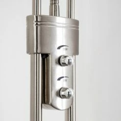 Hofstein Rom Deckenfluter LED Nickel-Matt, 2-flammig -Bürolampen Verkäufe rom deckenfluter 8500 19