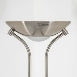 Hofstein Rom Deckenfluter LED Nickel-Matt, 2-flammig -Bürolampen Verkäufe rom deckenfluter 8500 4